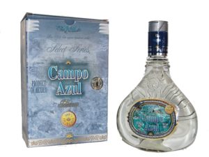 Tequila Campo Azul Selecta Blanco SET (in Geschenkverpackung) 0,7l + 0,05l Miniatur