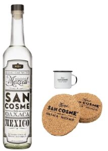 Mezcal San Cosme Joven Blanco 0,7l + 1 original Tasse + 4 Untersetzer Aktion